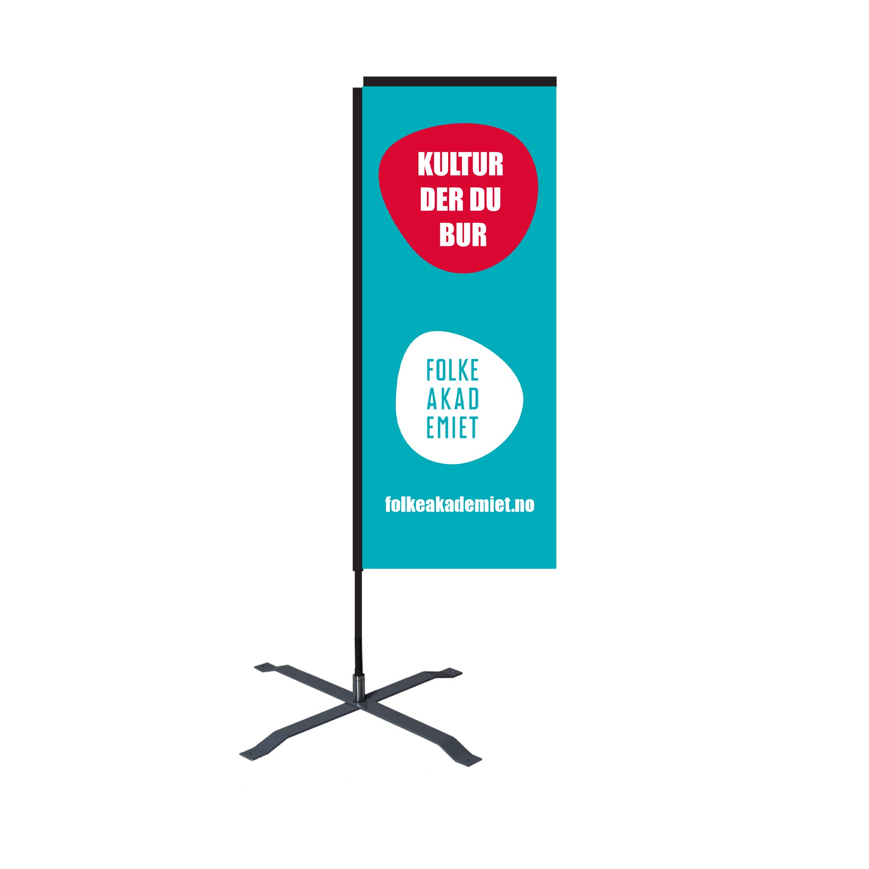 Strandflagg "Kultur der du bur"